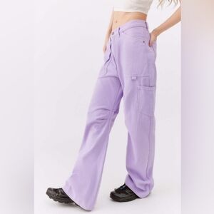 NWT Urban Outfitters Lioness Miami Vice Cargo Pant Purple Size Small
